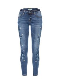 Cartoon, Damen Regular Hose, Blue Denim