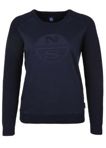 North Sails, Damen Strickpullover 'ROUND NECK LOGO', Navy