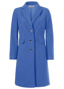 Heine, Damen Wollmantel, Blau
