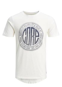Jack & Jones JACK & JONES, Herren T-Shirt, Taubenblau / Naturweiß