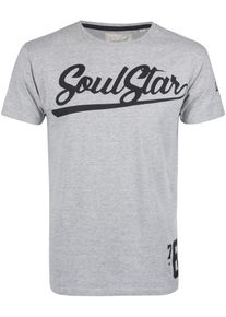 Soulstar, Herren T-Shirt, Grau / Schwarz