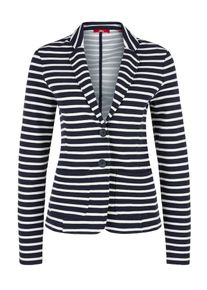 s.Oliver RED LABEL, Damen Blazer, Nachtblau / Wei&szlig;