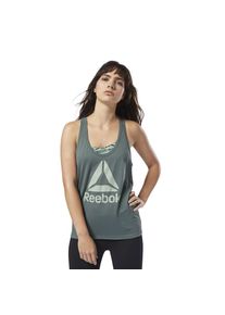 Reebok, Damen Top, Pastellgr&uuml;n / Dunkelgr&uuml;n