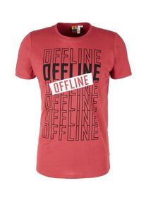 Q/S Designed By, Herren Shirt, Rot / Schwarz / Weiß