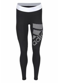 adidas Performance, Damen Sport Tights 'AlphaSkin', Schwarz / Weiß