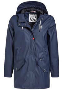 Khujo, Damen Mantel ' NANCY ', Blau / Schwarz / Wei&szlig;