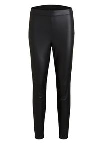 Vila, Damen Kunstleder Leggings 'ACC', Schwarz