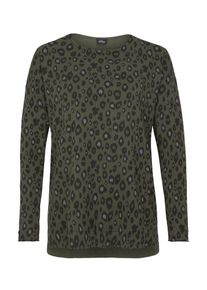 s.Oliver BLACK LABEL, Damen Pullover, Khaki / Schwarz