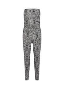 Urban Classics, Damen Jumpsuit, Anthrazit / Weiß