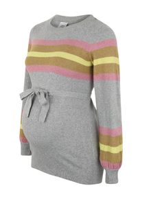 MAMALICIOUS, Damen Pullover 'Musa', Zitronengelb / Hellgelb / Graumeliert / Rosa