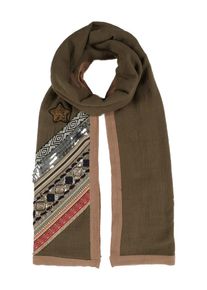 Cartoon, Damen Schal, Khaki