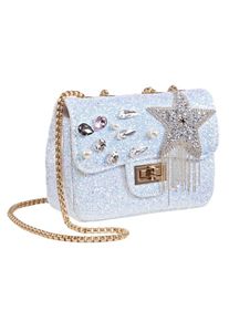 Heine, Damen Tasche, Hellblau / Gold / Silber
