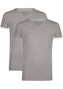 PETROL INDUSTRIES, Herren 2er-Pack T-Shirts, Grau
