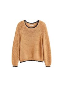 Mango, Damen Pullover 'Jackie', Braun / Schwarz