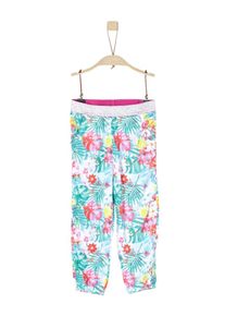 s.Oliver Junior, Mädchen Hose, Neonblau / Gelb / Altrosa / Weiß
