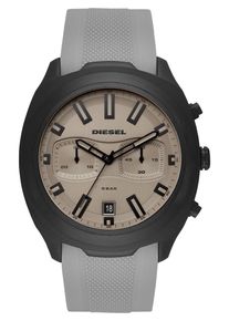 Diesel, Herren Chronograph, Dunkelbeige / Grau / Anthrazit