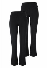 H.I.S. H.I.S, Damen Jazzpants (Packung, 2er-Pack), Schwarz