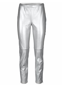 Heine, Damen Leggings beschichtet, Silber