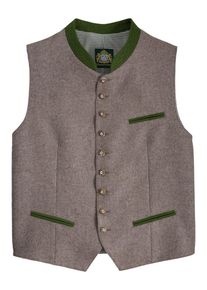 Hammerschmid, Herren Trachtengilet, Braun / Grasgr&uuml;n