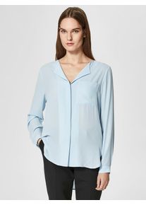 Selected Femme, Damen Bluse, Hellblau