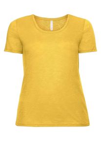 sheego Casual, Damen T-Shirt, Gelb