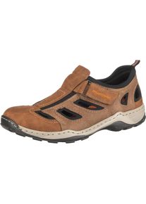 Rieker, Herren Halbschuhe, Braun / Schwarz