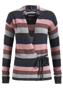Khujo, Damen Strickjacke 'MERVE', Navy / Grau / Altrosa