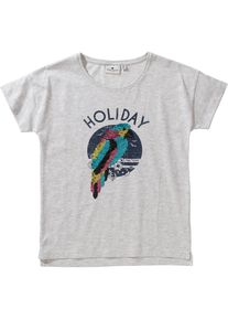 Tom Tailor, Mädchen T-Shirt, Türkis / Zitronengelb / Grau / Rosa