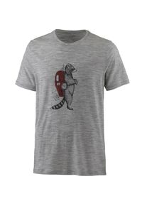 Icebreaker, Herren T-Shirt, Graumeliert / Dunkelrot / Schwarz