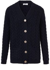 Peter Hahn, Damen Strickjacke, Nachtblau