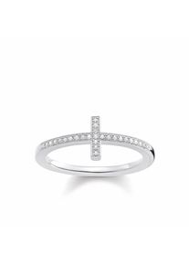 Thomas Sabo, Damen Diamantring 'Kreuz', Silber