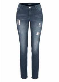 Laura Scott, Damen Röhrenjeans, Dunkelblau