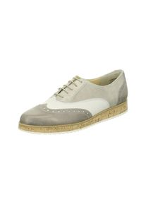 Paul Green, Damen Schn&uuml;rschuhe, Silbergrau / Hellgrau / Wei&szlig;