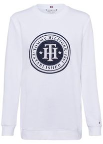 Tommy Hilfiger, Damen Sweatshirt 'Vera', Kobaltblau / Wei&szlig;