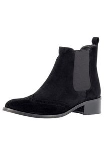 Evita, Damen Reiterstiefelette, Schwarz