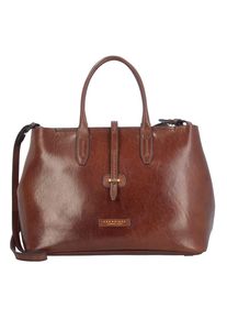 The Bridge, Damen Dalston Shopper Tasche Leder 36 cm, Braun