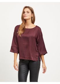 Vila, Damen Bluse, Weinrot