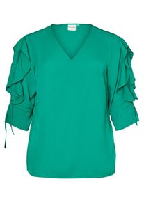 JUNAROSE, Damen Gewebte Bluse, Gr&uuml;n