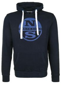 North Sails, Herren Sweatshirt 'HOODED SWEAT LOGO', Blau