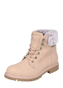 Tom Tailor, Damen Schn&uuml;r-Boot, Nude / Rosa