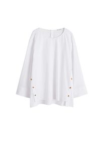 Violeta by Mango, Damen Bluse 'Mariano4', Wei&szlig;