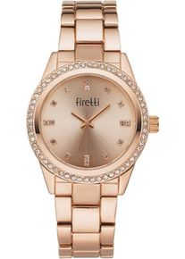 Firetti, Damen Quarzuhr (Set, 4 tlg.), Rosegold