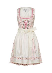 MONDKINI, Damen Dirndl 'Mausi', Rosa / Wei&szlig;