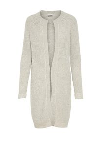 Noisy may, Damen Langer Strick-Cardigan, Hellgrau