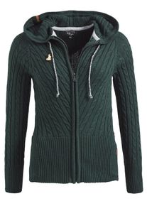 Khujo, Damen Strickjacke 'KIERA', Dunkelgr&uuml;n