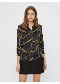 Véro Moda VERO MODA, Damen Hemd, Goldgelb / Hellrot / Schwarz