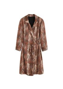 Mango, Damen Kleid 'Rachel-I', Braun / Schwarz / Weiß