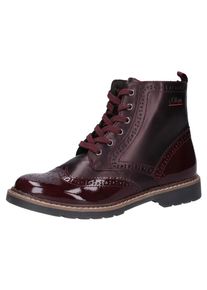 s.Oliver RED LABEL, Damen Schn&uuml;rstiefelette, Bordeaux
