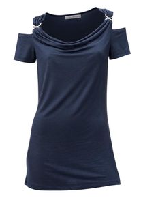 Heine, Damen Wasserfallshirt, Enzian