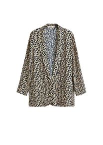 Mango, Damen Blazer 'Carrie', Sand / Schwarz